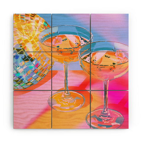 Izzy Lawrence Disco II Wood Wall Mural