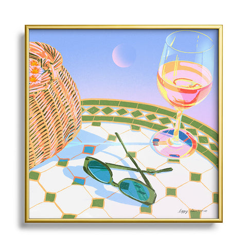 Izzy Lawrence Dream Drink Square Metal Framed Art Print