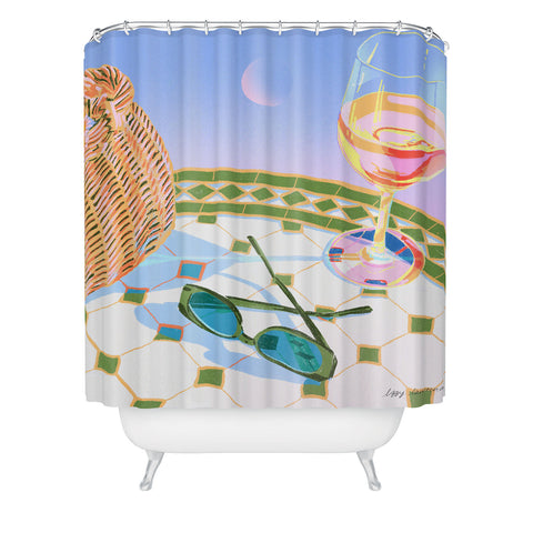 Izzy Lawrence Dream Drink Shower Curtain