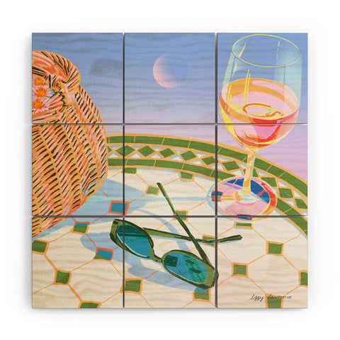 Izzy Lawrence Dream Drink Wood Wall Mural