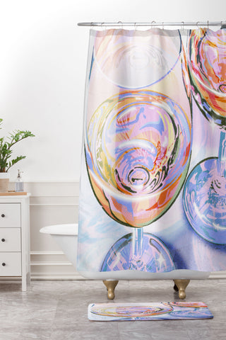 Izzy Lawrence Dream Drop Shower Curtain And Mat