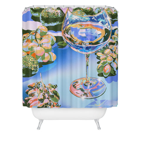 Izzy Lawrence Vino Shower Curtain