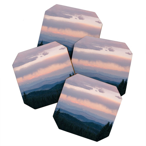 J. Freemond Visuals Backcountry Layer Cake Coaster Set