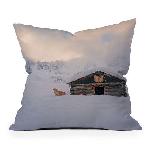 J. Freemond Visuals Cabin Life Enzo Outdoor Throw Pillow