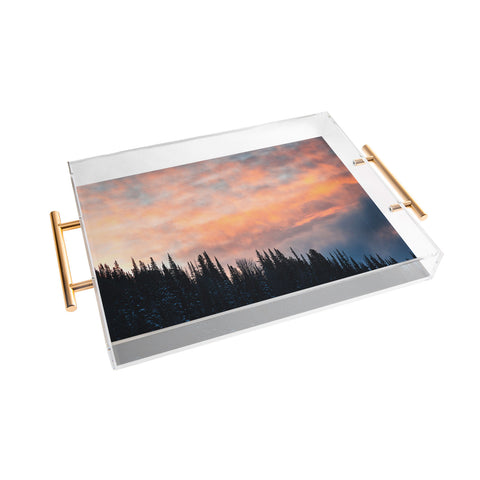 J. Freemond Visuals Fire in the Sky I Acrylic Tray
