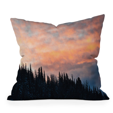 J. Freemond Visuals Fire in the Sky I Outdoor Throw Pillow