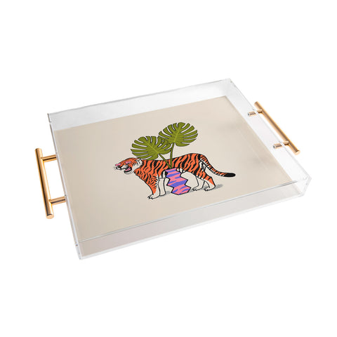 Jaclyn Caris Tiger Plant Acrylic Tray