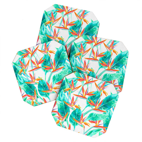 Jacqueline Maldonado Birds Of Paradise Coaster Set
