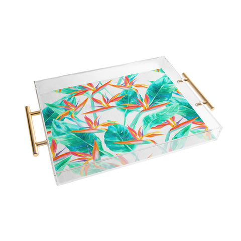 Jacqueline Maldonado Birds Of Paradise Acrylic Tray