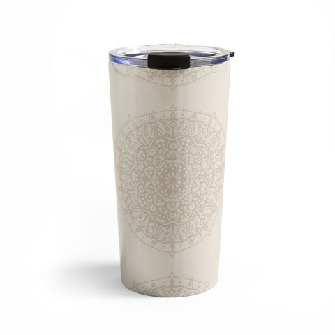 Jacqueline Maldonado Boho Mandala Beige Travel Mug