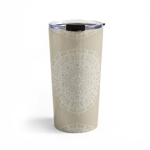 Jacqueline Maldonado Boho Mandala Natural Travel Mug