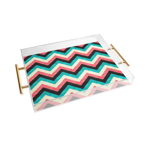 Jacqueline Maldonado Chevron Bold Acrylic Tray