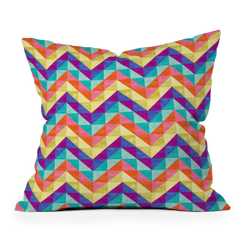 Jacqueline Maldonado Chevron Facet 1 Outdoor Throw Pillow