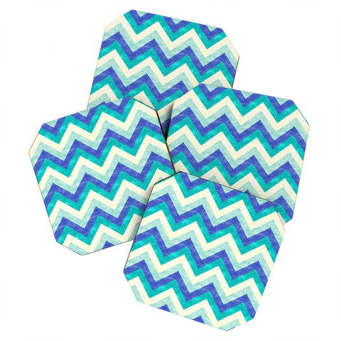 Jacqueline Maldonado Chevron Ocean Coaster Set