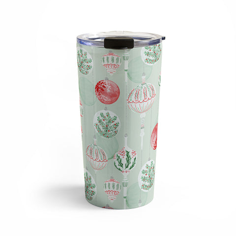 Jacqueline Maldonado Christmas Ornaments Green Travel Mug