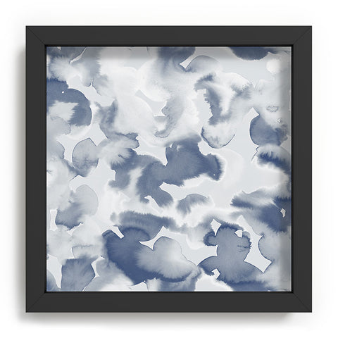 Jacqueline Maldonado Clouds Slate Blue Grey Recessed Framing Square
