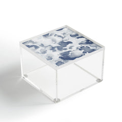 Jacqueline Maldonado Clouds Slate Blue Grey Acrylic Box