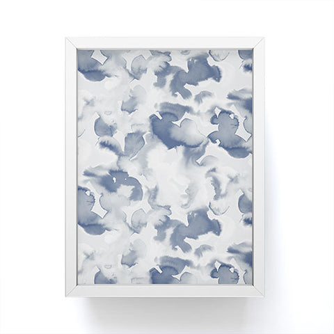 Jacqueline Maldonado Clouds Slate Blue Grey Framed Mini Art Print