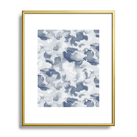 Jacqueline Maldonado Clouds Slate Blue Grey Metal Framed Art Print