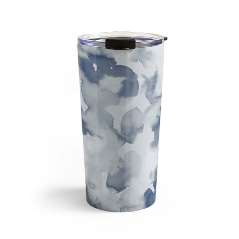 Jacqueline Maldonado Clouds Slate Blue Grey Travel Mug