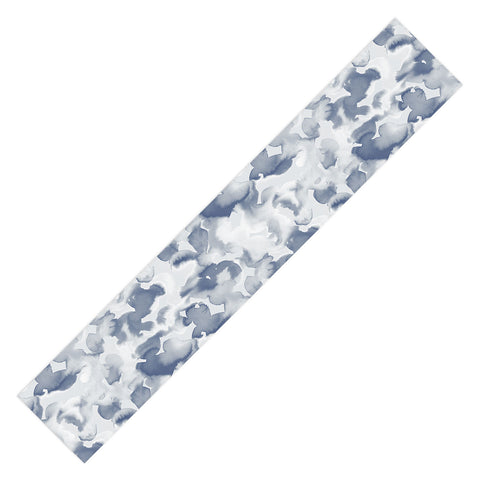 Jacqueline Maldonado Clouds Slate Blue Grey Table Runner
