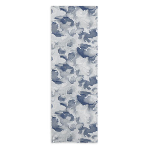 Jacqueline Maldonado Clouds Slate Blue Grey Yoga Towel