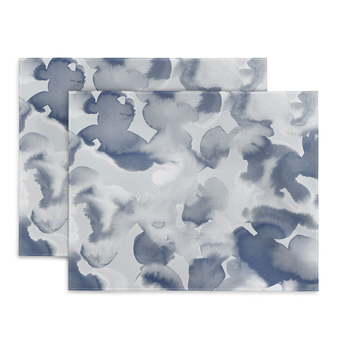 Jacqueline Maldonado Clouds Slate Blue Grey Placemat