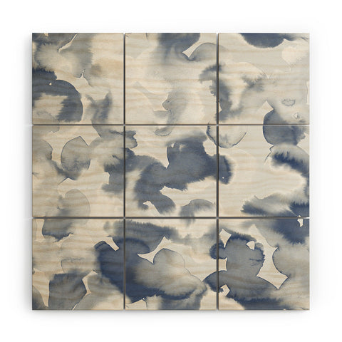 Jacqueline Maldonado Clouds Slate Blue Grey Wood Wall Mural