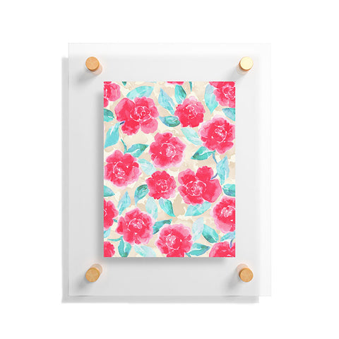 Jacqueline Maldonado Cottage Peonies Pink Floating Acrylic Print