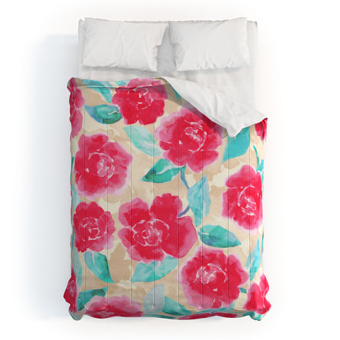 Jacqueline Maldonado Cottage Peonies Pink Comforter