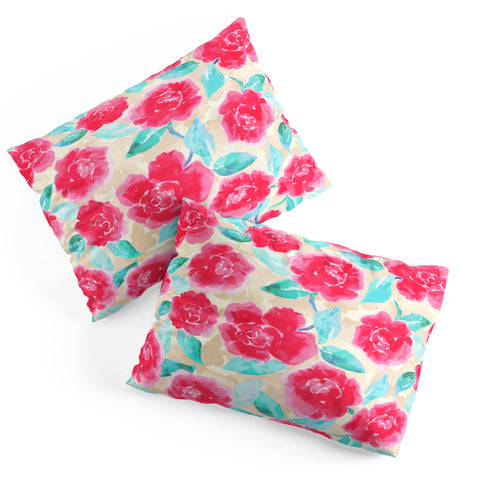 Jacqueline Maldonado Cottage Peonies Pink Pillow Shams