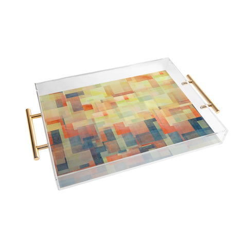 Jacqueline Maldonado Cubism Dream Acrylic Tray