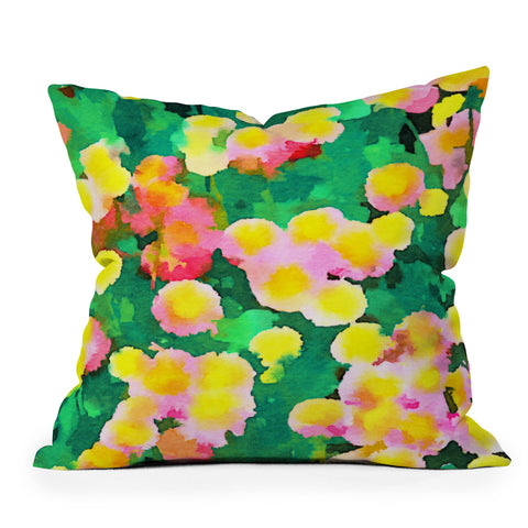 Jacqueline Maldonado Daisy Patch Outdoor Throw Pillow