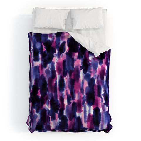 Jacqueline Maldonado Downpour Purple Duvet Cover