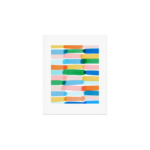 Jacqueline Maldonado Dreamy Watercolor Dashes Multi Art Print