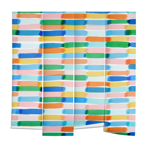 Jacqueline Maldonado Dreamy Watercolor Dashes Multi Wall Mural