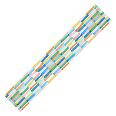 Jacqueline Maldonado Dreamy Watercolor Dashes Multi Table Runner