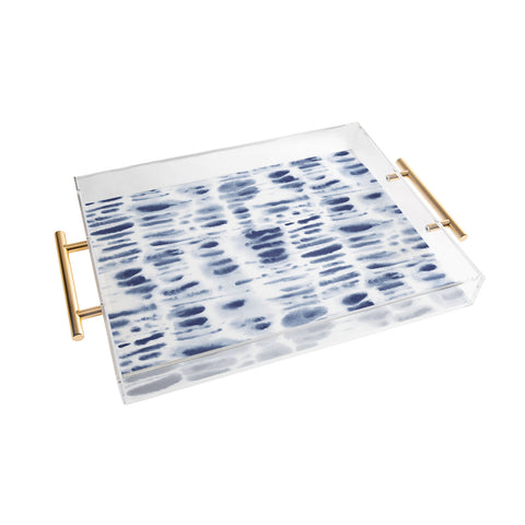 Jacqueline Maldonado Dye Dash Bizmark Blue Acrylic Tray