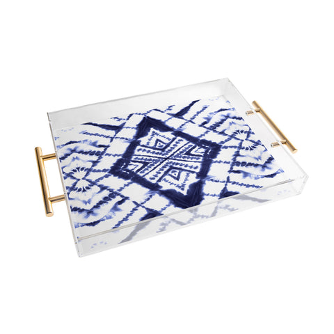 Jacqueline Maldonado Dye Diamond Indigo Acrylic Tray