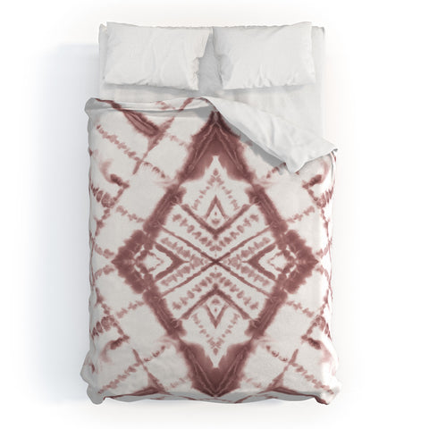 Jacqueline Maldonado Dye Diamond Taupe Duvet Cover