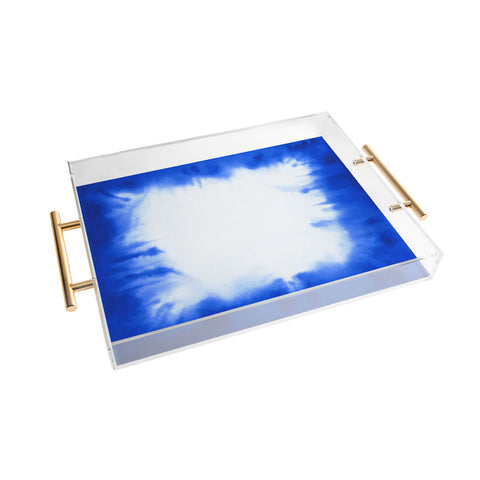 Jacqueline Maldonado Edge Dye Blue Acrylic Tray