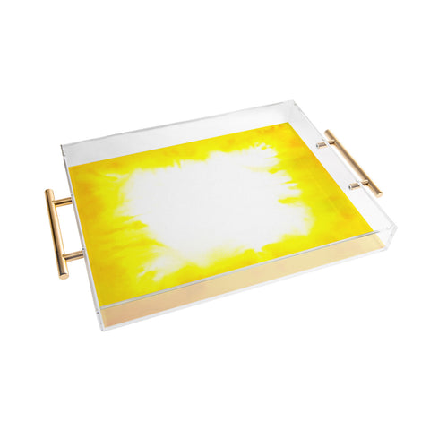 Jacqueline Maldonado Edge Dye Yellow Acrylic Tray