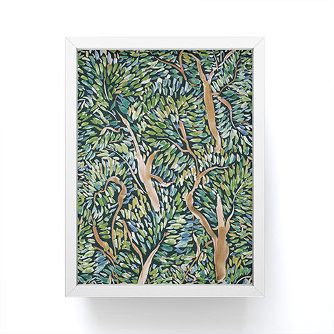 Jacqueline Maldonado Fauvist Trees Dark Framed Mini Art Print