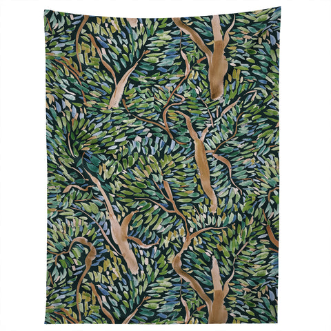 Jacqueline Maldonado Fauvist Trees Dark Tapestry