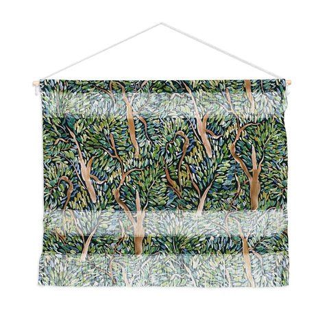 Jacqueline Maldonado Fauvist Trees Dark Wall Hanging Landscape