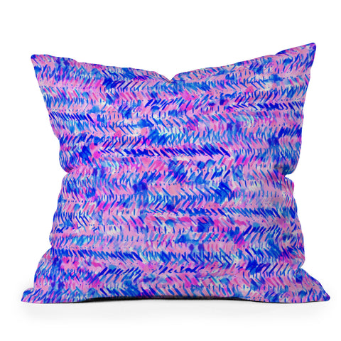 Jacqueline Maldonado Fervor Pink Outdoor Throw Pillow