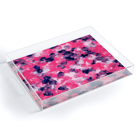 Jacqueline Maldonado Filigree Pink Indigo Acrylic Tray
