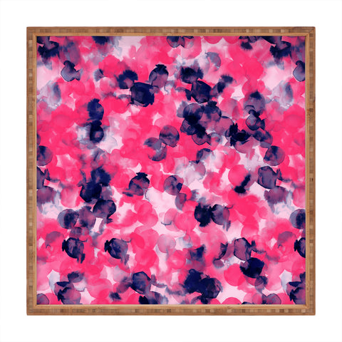 Jacqueline Maldonado Filigree Pink Indigo Square Tray