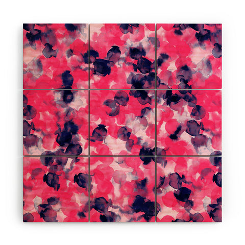 Jacqueline Maldonado Filigree Pink Indigo Wood Wall Mural