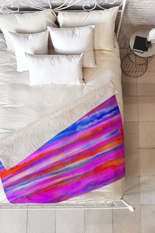 Jacqueline Maldonado Fire Inside Fleece Throw Blanket